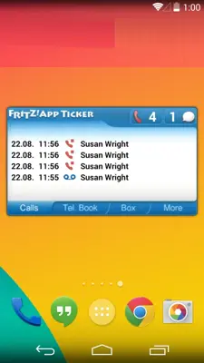 FRITZ!App Ticker Widget android App screenshot 2